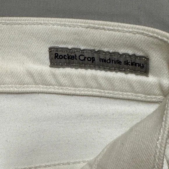 Citizens of Humanity Rocket Crop Mid Rise White Jeans Pants NWT sz 25 skinny - Picture 6 of 9